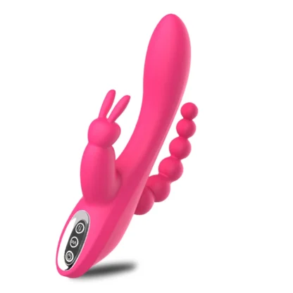 G Spot Dildo Rabbit Vibrator 3-in-one Vibration Waterproof